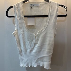 Zara white tank top - NWT